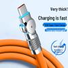 כבל USB-C 120W מסתובב 180°, טעינה סופר מהירה להואווי הונור, תואם מטען רכב 6A