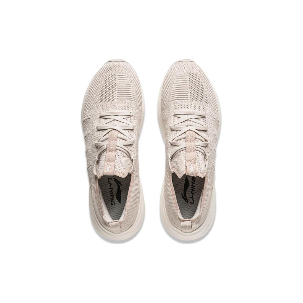 Li Ning Cloud Comfort Cushioning Slip Resistant Abrasion Resistant Breathable Rebound Low Top Casual Shoes Men's Gray AGLU169-1