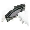 Inden-ya Inden Long Wallet, Thin, Deer Leather, Black X Black Lacquer, Karakusa Pattern 2107-01-041