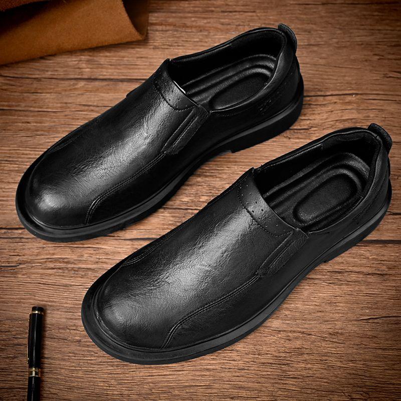 Herren Neue Frühling und Herbst Echtleder Freizeitschuhe