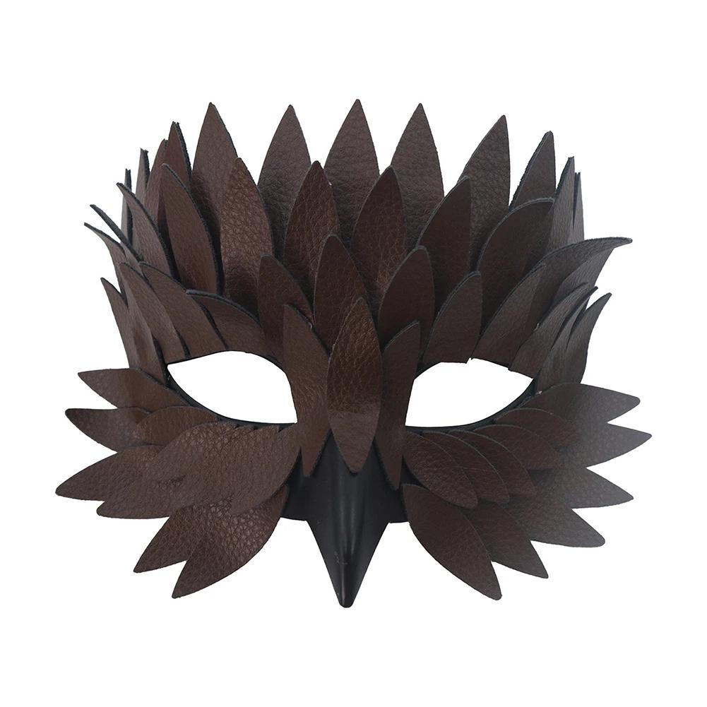 Costume Party Fun Bird Beak Mask Festival Mask Half Face Feather Mask Bird Beak Mask Lightweight Felt Material