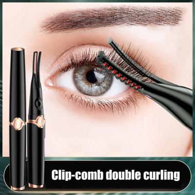 Electric Heated Eyelash Curler 3 Temperature Modes USB Rechargeable Quick Heating Portable Travel Eye Lashes Clip Styling Curling Tools