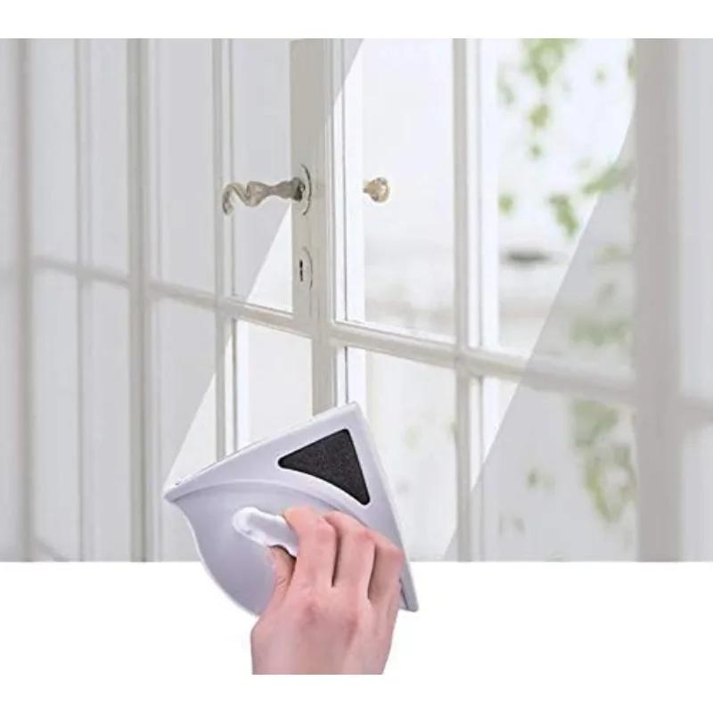 Magnetic Window Cleaner Brush Double Side Glass Wiper Adjustable Magnetic Glider Washing Brush for Home Window Cleaning