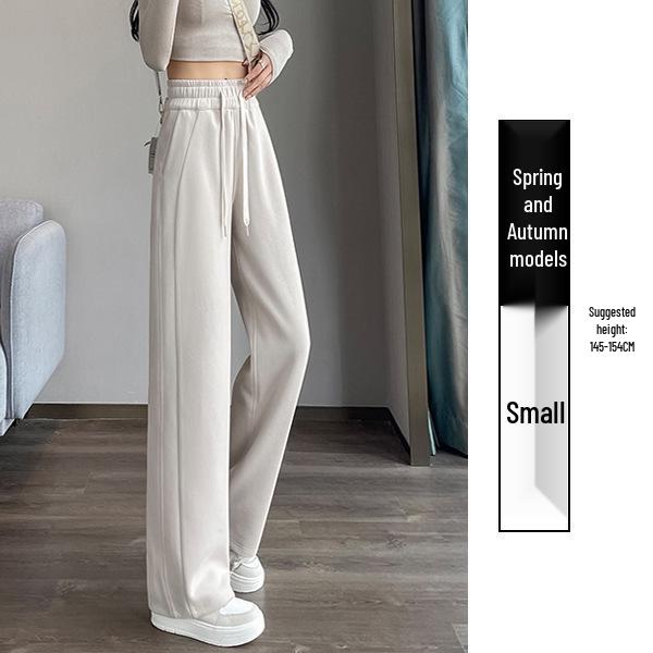 Women's Wide-Leg Velvet Sweatpants - Height-Enhancing Banana Sports Pants for Autumn/Winter 2025
