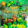 97pcs Dinosaur Birthday Party Decoration Balloons Arch Garland Kit Happy Birthday Balloons Foil Curtains Dino Themed Party