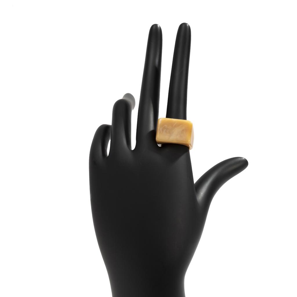 Accessories, Personalized Pastoral Color Square Ring Women, Sweet and Cool Internet Celebrity Vacation Style Geometric Jewelry