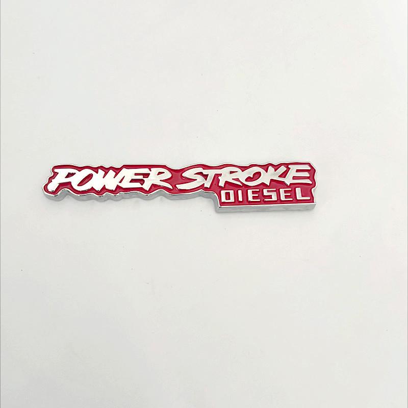 3D Metal POWER STROKE DIESEL Rear Trunk Car Emblem Badge Decal For Ford Excursion 3.0 2018 F-150 F150 Auto Sticker Accessories