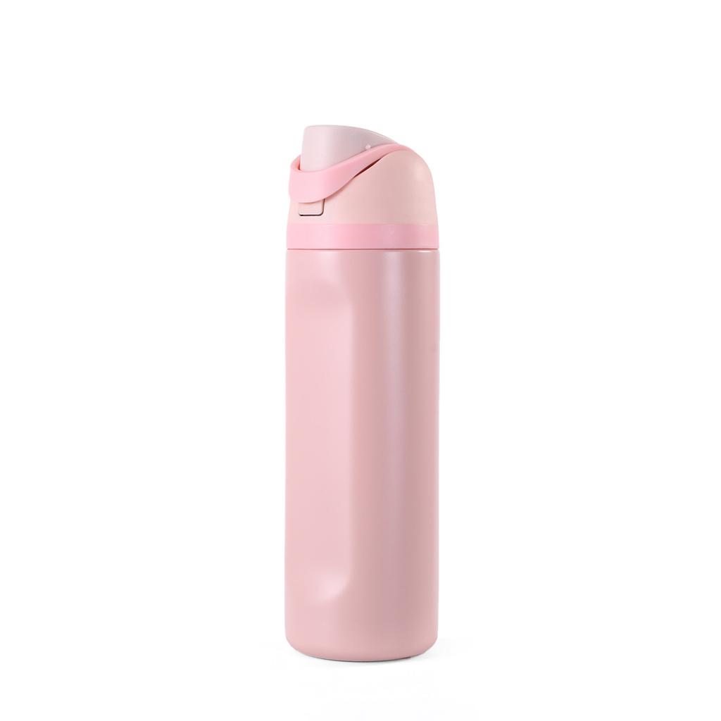 16/19/24/32OZ 304 Stainless Steel Insulated Water Bottle, Leakproof Flip Straw Thermos for Sports Gym Hiking