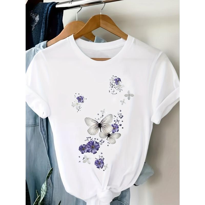 European Size European Size Women S Stretchy And Comfortable Casual T-Shirt S белый