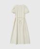 GENERALIDEA Striped V-Neck Puff Long Dress [Vanilla] / Gf2Lop514