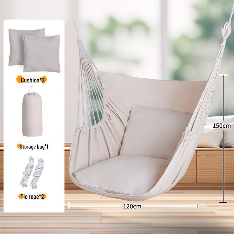TEMU Dormitory Hammock: Indoor/Outdoor Thickened Hanging Chair & Swing Basket.