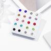 Anti Allergy Plastic Earrings Set Versatile Plastic Earrings Adornment Comfortable Resin Backs Ear Studs Ornament