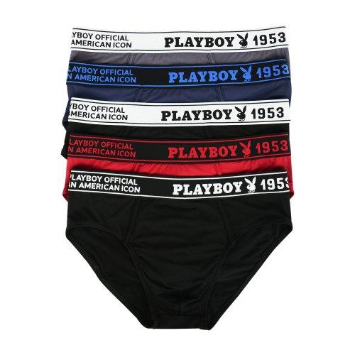 

[Playboy] Мужские Трусы с Логотипом [Набор из 5 шт.] PMB3101-5 [Отправка из Кореи] 100% Оригинал 95