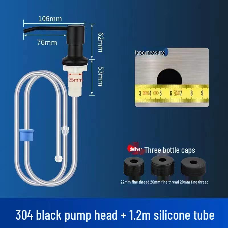 Extended Height Kitchen Sink Soap & Detergent Dispenser for Vegetable and Dish Washing