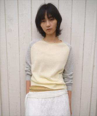 Manggomaenipeullijeu Herrit Raglan Knit_Yellow