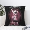 Deftones Katze Quadratische Kissenbezüge Metall Punk Rock Musik Kissenbezug Mode Polyester Dekor Kissenbezug Für Zuhause 40*40cm
