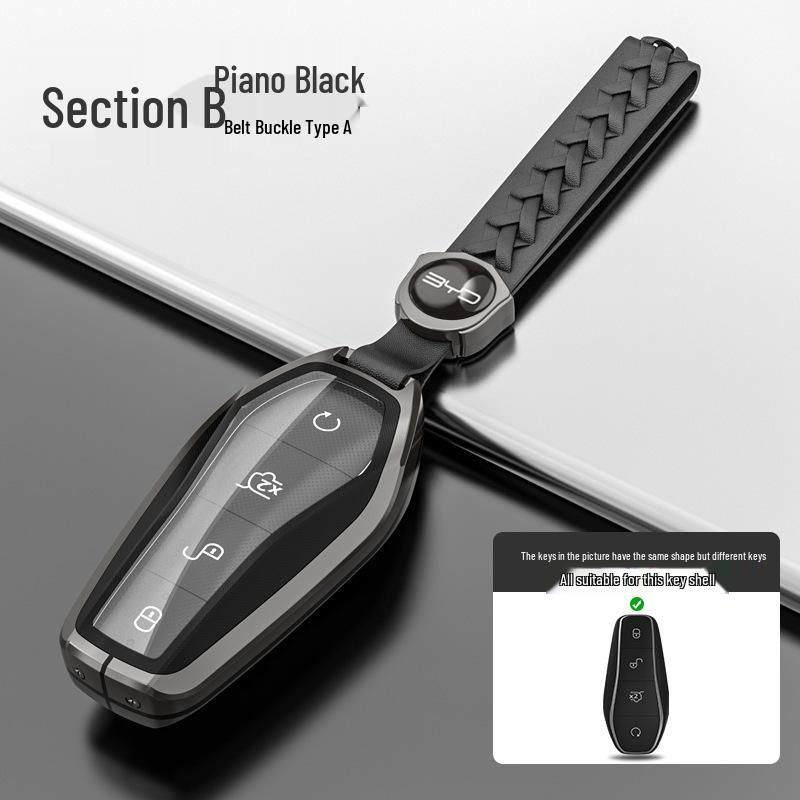 BYD Key Case: Compatible with Song Pro Plus, Yuan DMI, Dolphin, Han, Tang, Qin, Seal, and Destroyer 05 Protective Cover.