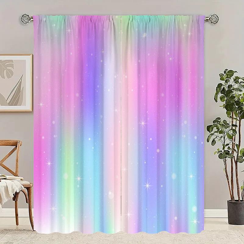 Laser dazzling stars/Printed curtains-Polyester-suitablefor bedroom   living room   study private curtains  blackout curtains
