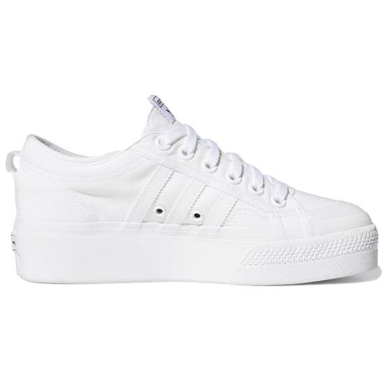 Adidas Nizza Platform Triple White Women Sneakers  FV5322