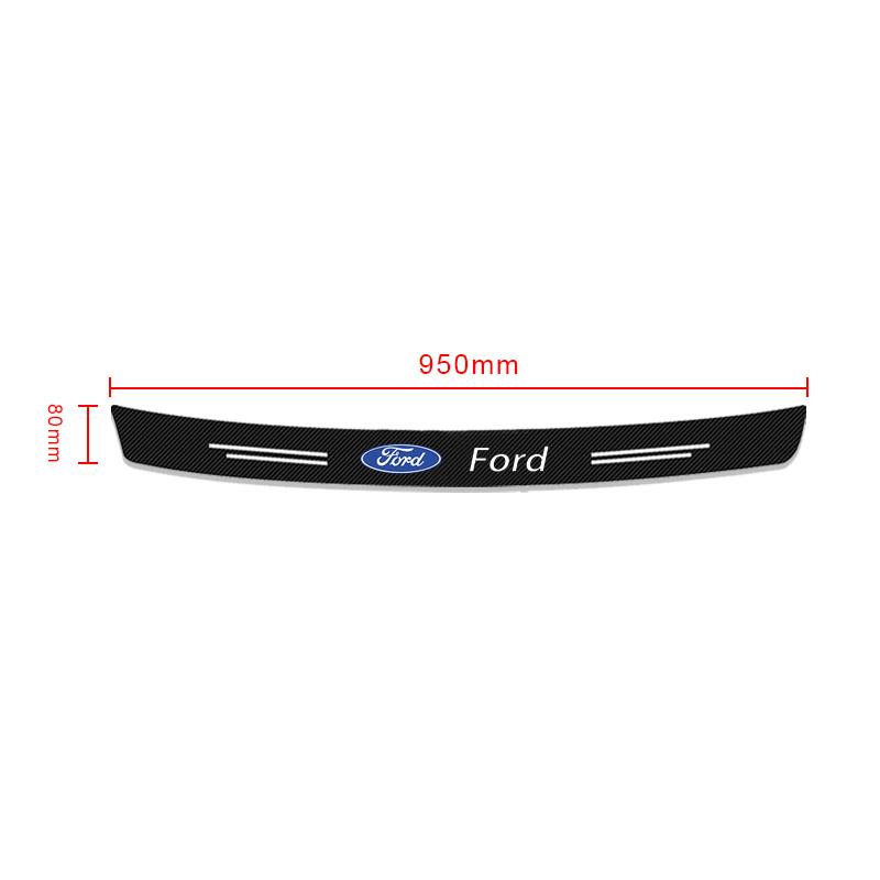 Carbon Fiber Car Trunk Rear Bumper 3D Sticker Guard Plate Protector For Ford Focus Mondeo Kuga Fiesta MK7 Escort Explorer Edge 2 4 MK2 MK4 Mustang