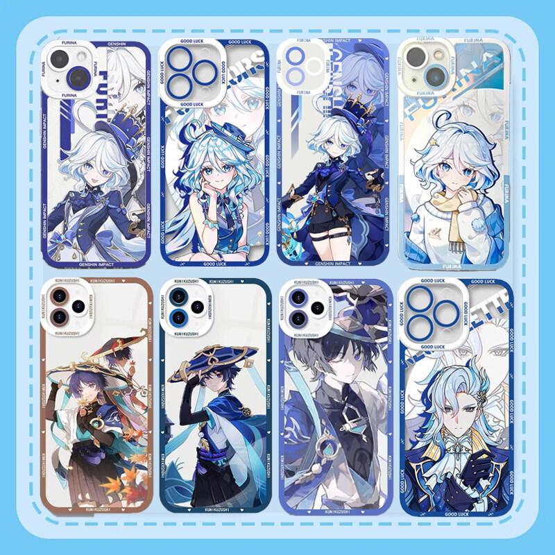 Genshin Impact Handyhülle Für Samsung S25 S24 S20 S21 S22 S23 Plus Ultra S20 S21 S23 FE A16 Wanderer Neuvillette Furina Hülle
