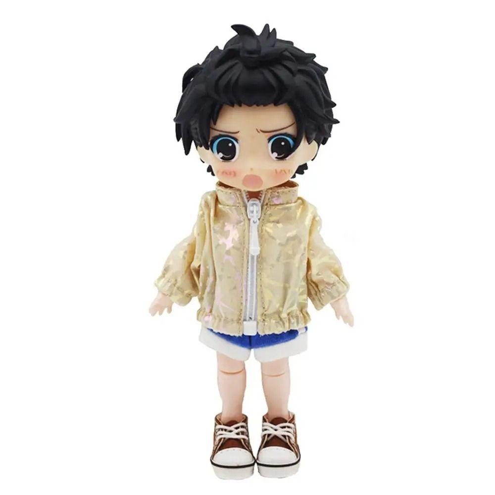 Casual Wear OB11 Doll Clothes Long-sleeved Jacket Mini Zipper Coat Doll Sunscreen Jacket  Girl Toy