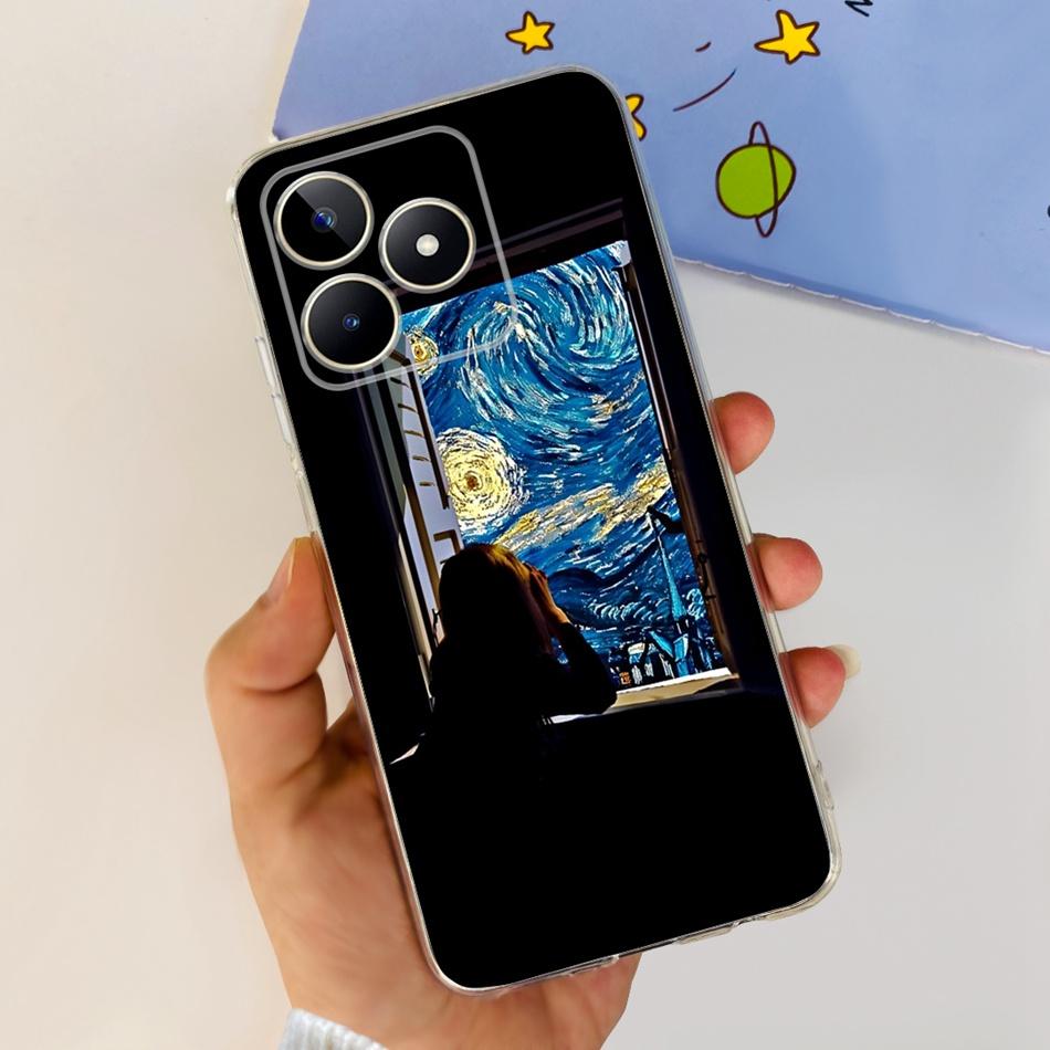 For Realme Note 50 Phone Case Realme Note50 4G RMX3834 2024 Fashion Cool Painted Soft Silicone TPU Cases