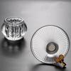 Heat-Resistant Glass Tea Strainer Transparent Thick Tea Filter Removable Japanese-Style Tea-Water Separation Strainer Office