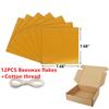 Kit de 12 Láminas Finas de Cera de Abeja Set para Velas Hechas a Mano con Panal de Abeja DIY Actividades Manuales Familiares Decoración para Cena a la Luz de Velas