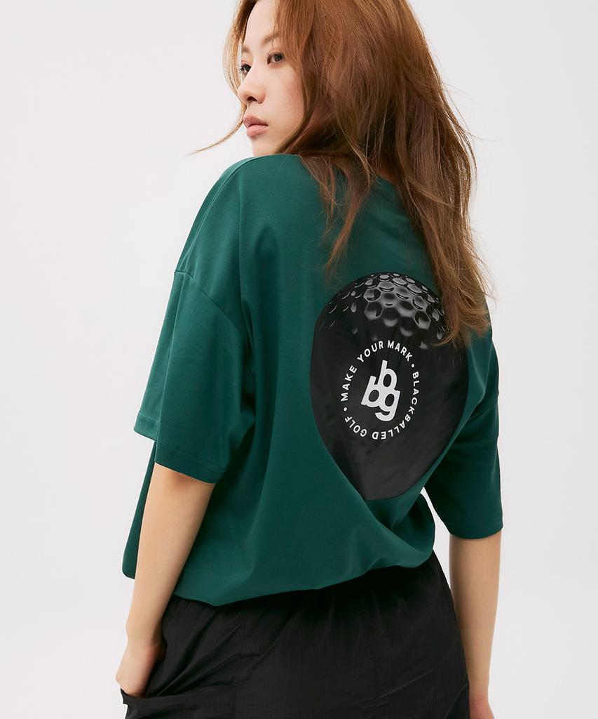Beullaegboldeu Bbg Golf Ball Logo Short Sleeve T-Shirt Green