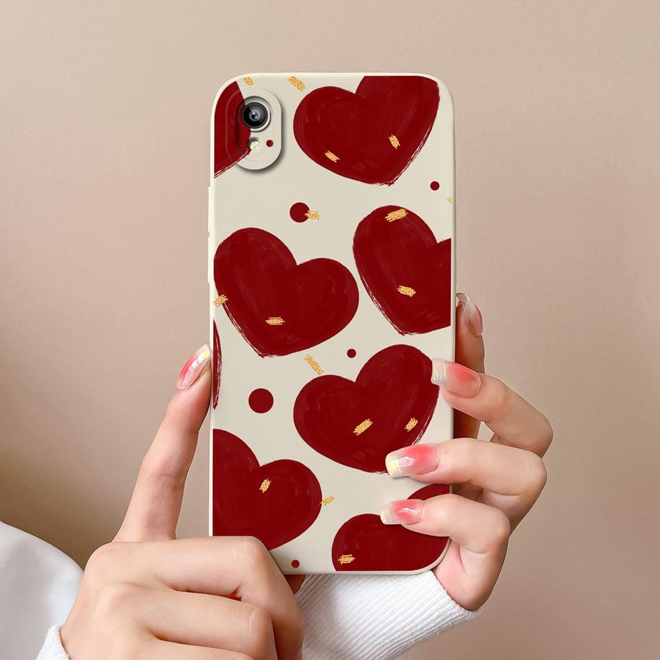 For Vivo Y93 Y93S Y91C Y91i Y90 Y1S Case Fashion Design Camera Protection Shockproof Back Cover Soft Liquid Silicone Phone Cases