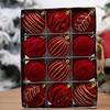 12PCS 6CM Velvet Christmas Ornaments Balls, Flocked Christmas Tree Ball Hanging Ornaments Shatterproof Xmas Bulbs For Christmas Tree