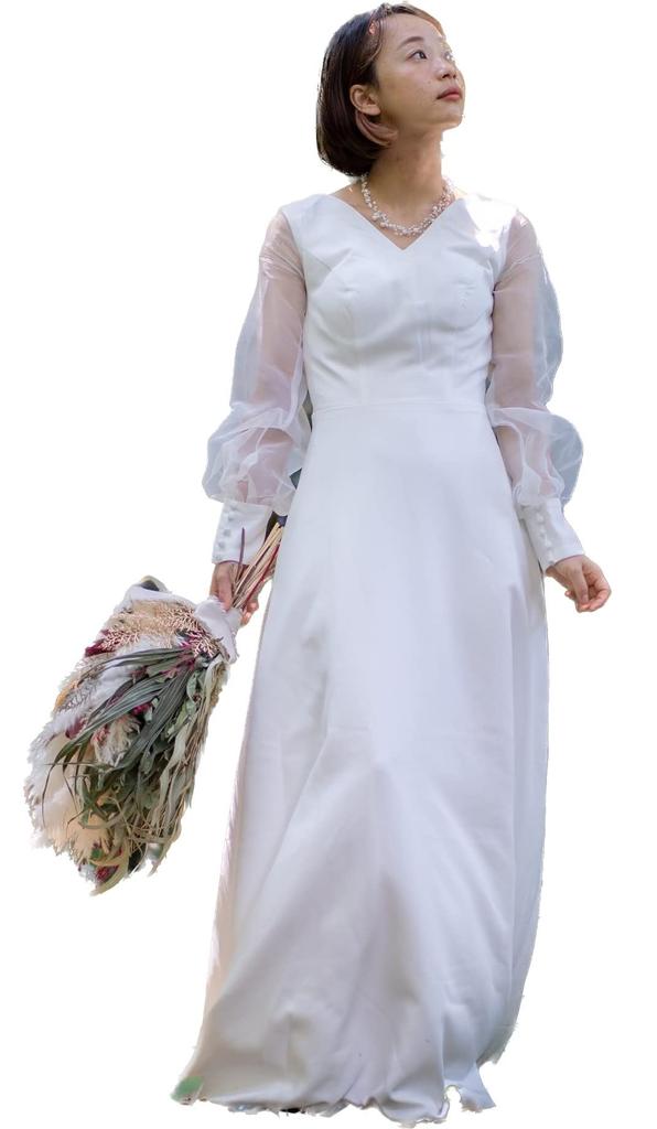 Wedding Main Wedding Long Long with Natural [EightSTAR Dress] Pre-wedding Dress, White, Wedding, Bride, Character, Dress, Length, Sleeves, Sleeves,