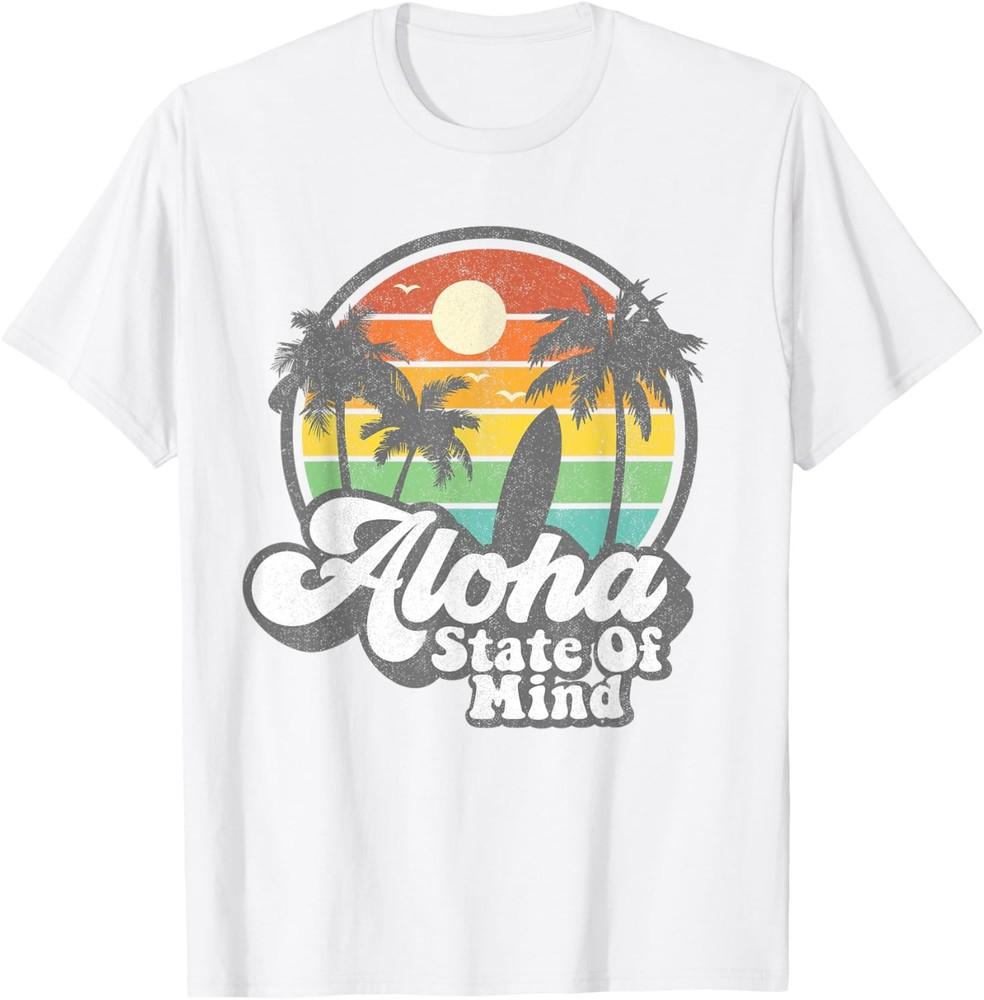 Винтажная Гавайская Футболка Алоха State Гавайский Пляж Серфинг Серф Подарок Унисекс L