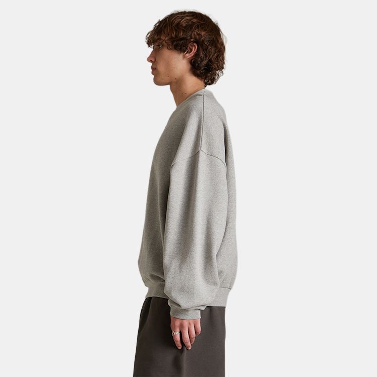 Fear of God Essentials Crewneck Dark Heather Oatmeal Men Tops Grey 192SP244683F