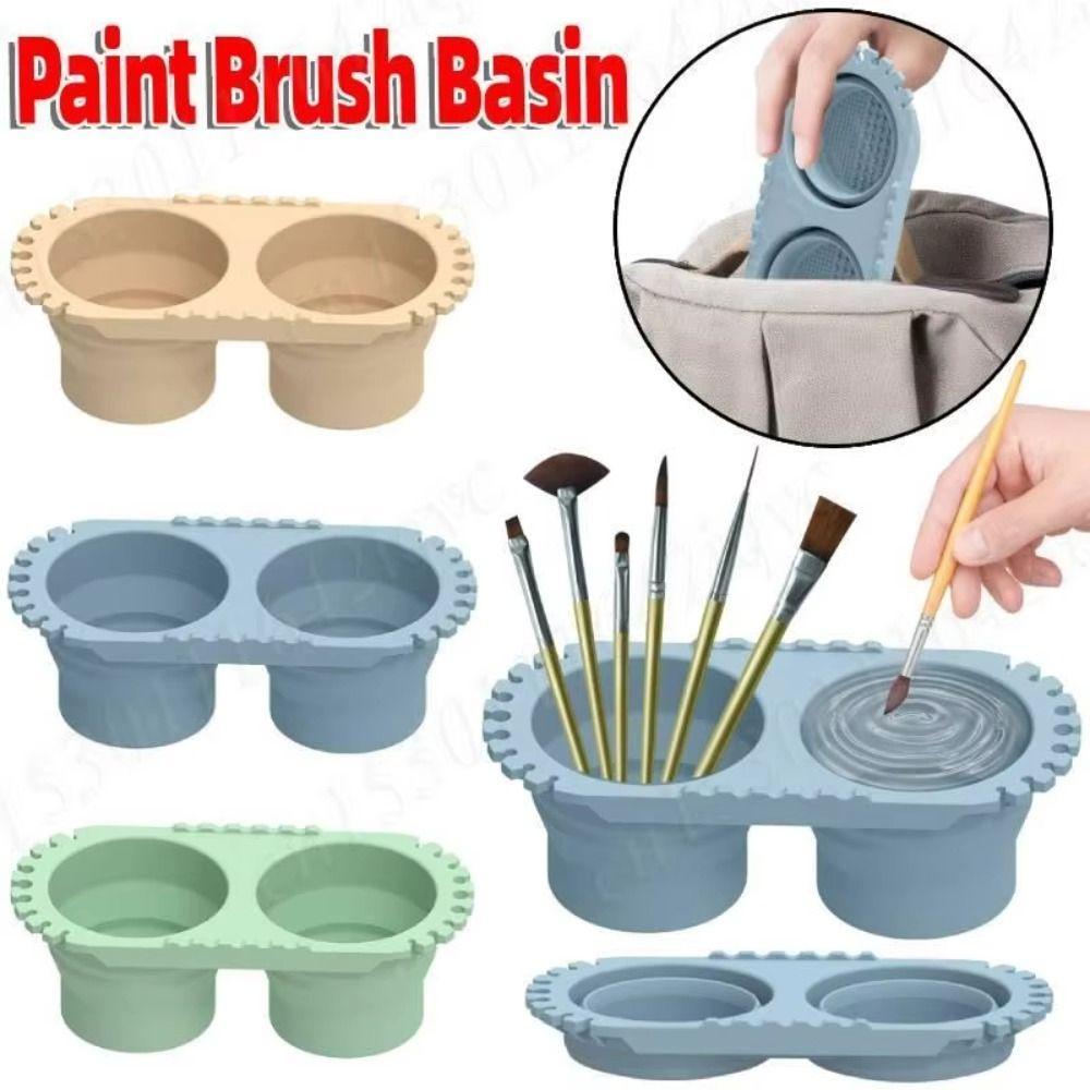 Multi-functional Collapsible Pen Washing Cup Portable Paint Brush Washer For All Art Supplies