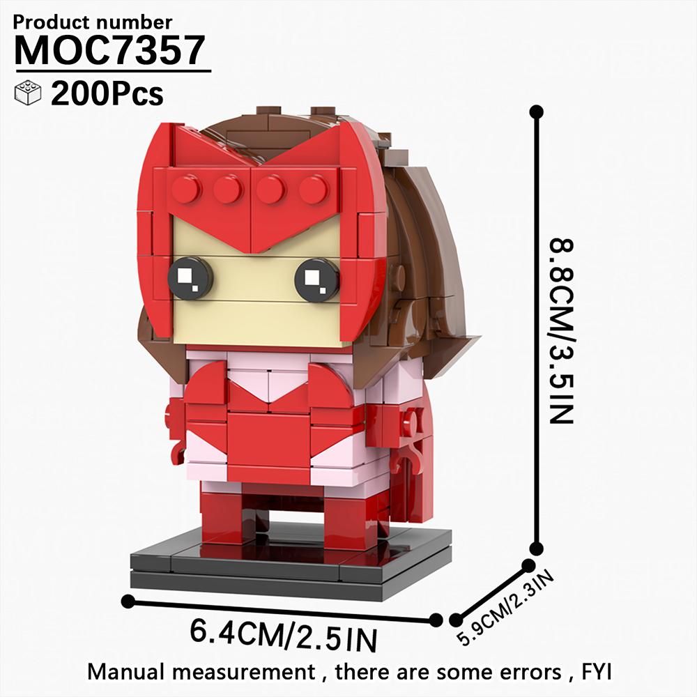 MOOXI Filmreihe MOC Steine Set Figur BrickHeadzed Modell DIY Bausteine Montessori Kinder Bildungsspielzeug Für Kinder Geschenk