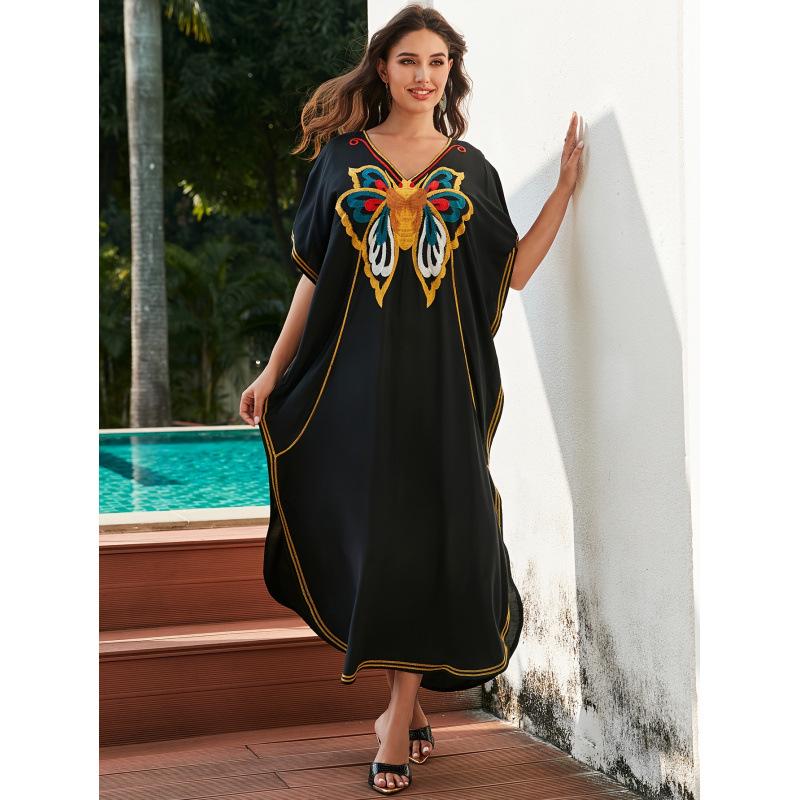 European & American Style Embroidered Women's Swimsuit Cover-up (2025 Edition)