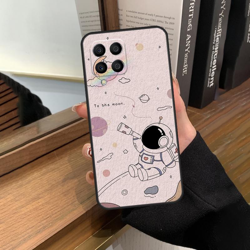 Cute Galaxy Astronaut Case For Samsung Galaxy M56 M16 M36 M33 M53 M13 M12 M32 M52 M20 M15 M55 M31 M14 M35 M34 M54