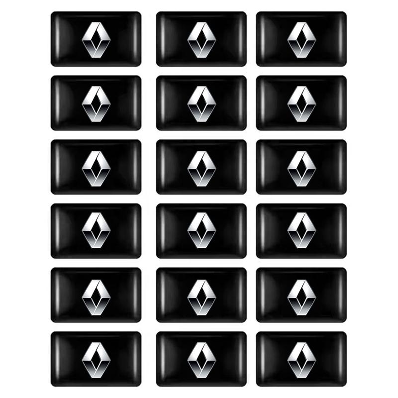10/20/Pcs 3D Styling Car Epoxy Emblem Stickers Decor Accessories For Renault Fluence Captur Megane Clio Kadjar Talisman Arka Z555