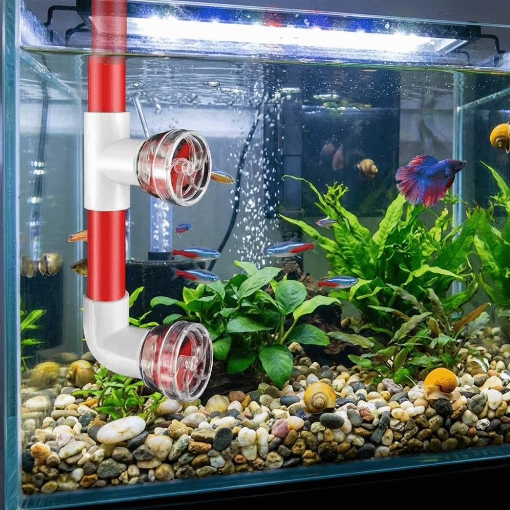 Transparent Auto-Rotating Fan Kit Rotary Type Aquarium Wave Maker Nozzle  Aquarium Application