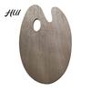 Oil Painting Board Wooden Paint Palette with Thumb Hole for Oil, Acrylic, Professional Tray Watercolor Painting, Oval-Shaped Wood Art Artists Oval