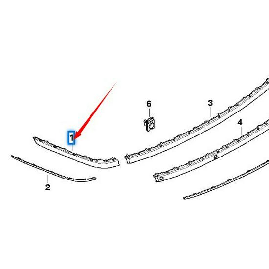 BMW 7 Series E65/E67 Rear Bumper Trim (51127142229/51127142230)