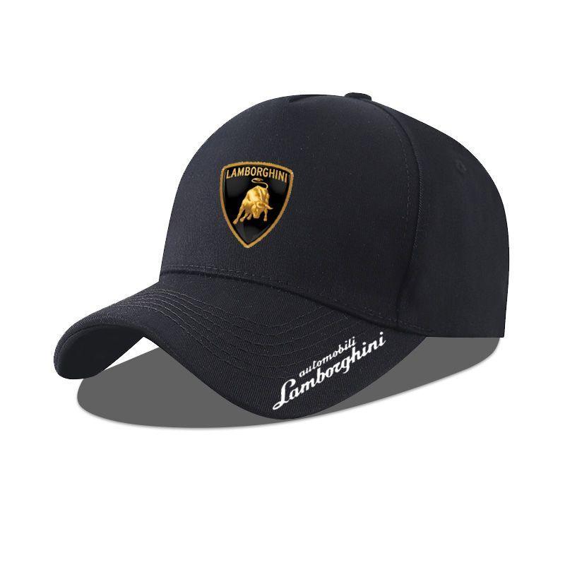 For Lamborghini Emblem High-end Fashion Men's and Women's Printed Car Snapback Baseball Cap Adjustable Casual Hat Accessories