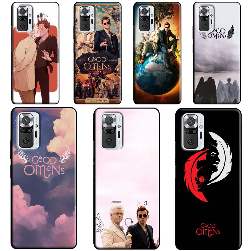 Good Omens Case For Xiaomi Redmi Note 12 Pro 11 8 9 10 Pro 9S 10S 11S 12S Redmi 12C 10C 9C 10A Cover
