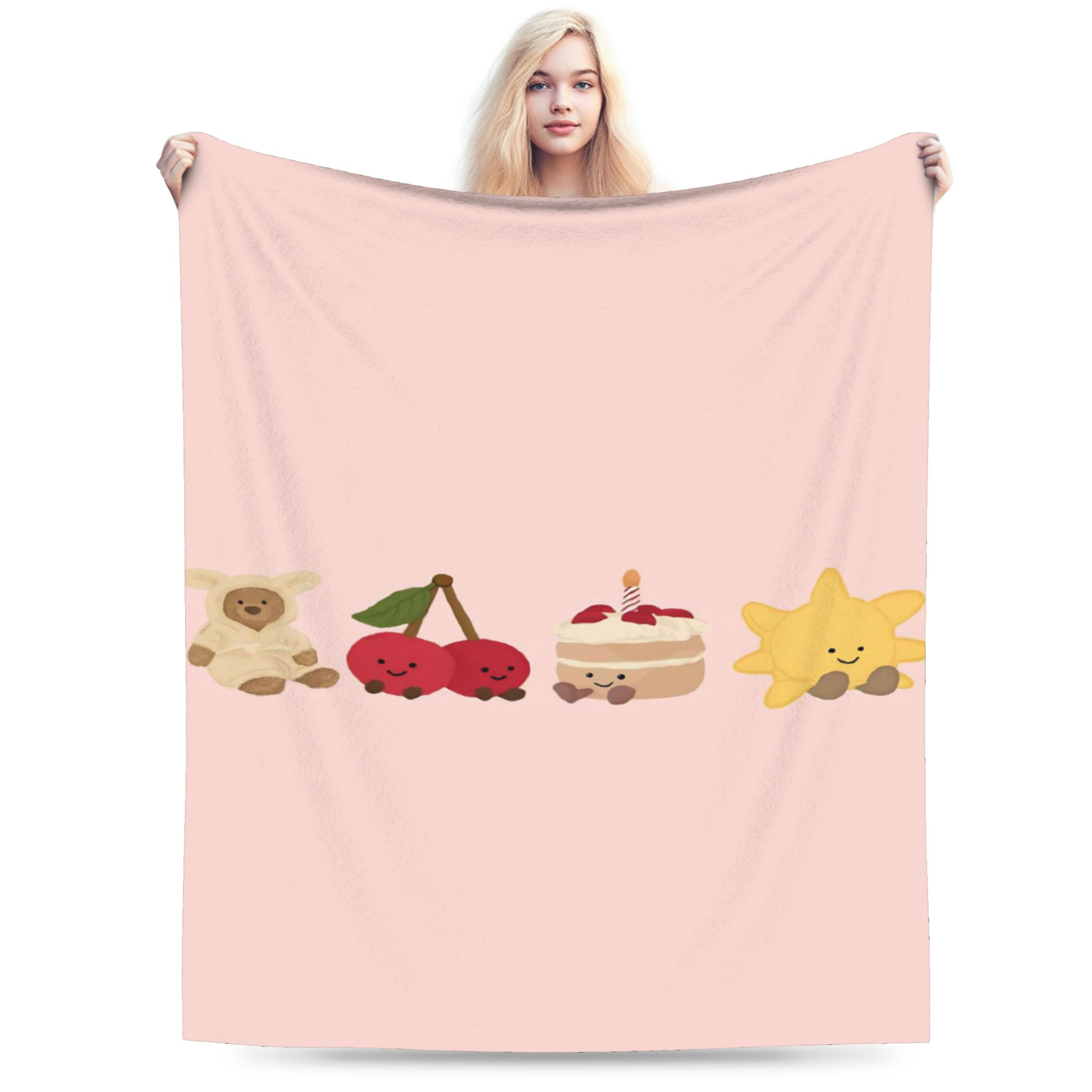 

J-Jellys C-Cat Plush Blankets Students Flannel Bedding Throws For Bedroom Super Warm Design Quality Bedspread Birthday Gift 75x90cm