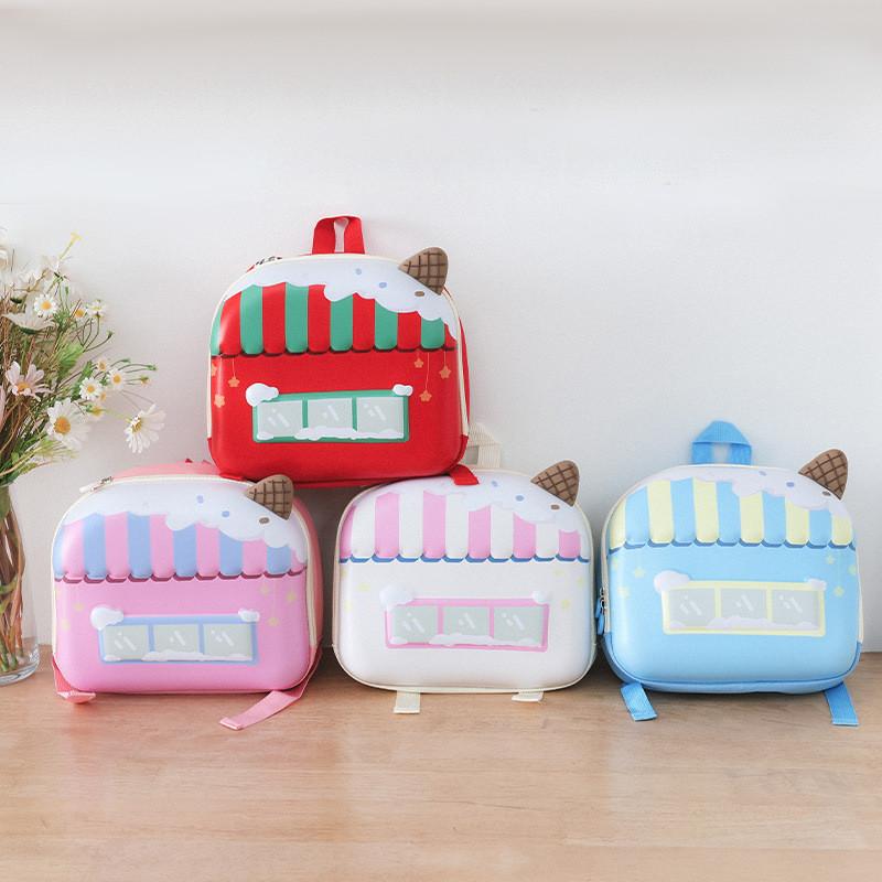 Bag School Toddler With Colorful Stitching And Geometric Print For Kid Learning