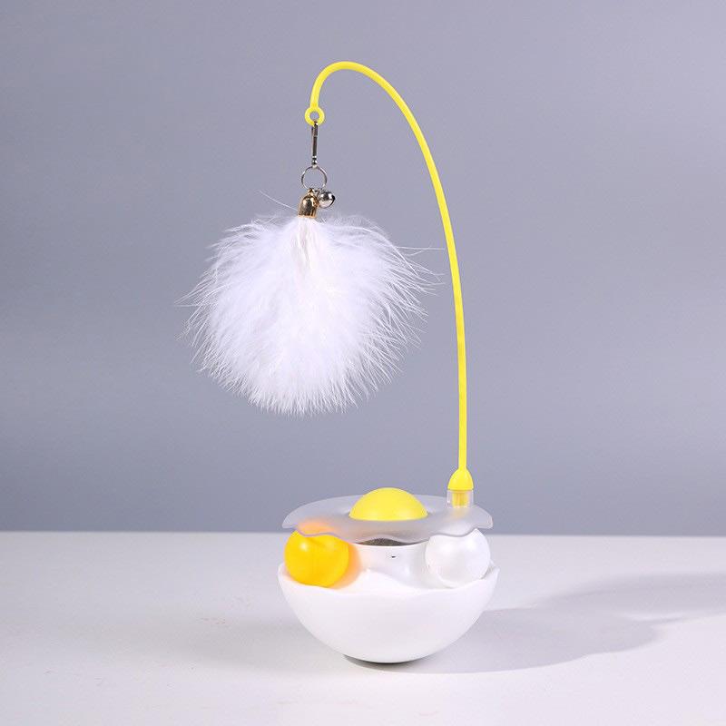 Interactive Cat Feather Toy, 2025 New Automatic Interactive Cat Toy, Suitable For Indoor Cat Exercise Feather Toy, All Varieties