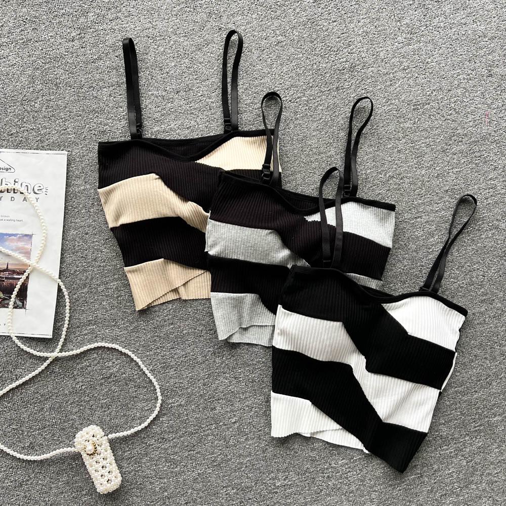 

RUGOD, новая весенне-летняя новая контрастная цветная маленькая майка с крестом, женская одежда на открытом воздухе с подкладкой на груди, сексуальный короткий топ