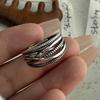 925 Sterling Silver Rings for Women Couple Minimalist Handmade Simple Retro Interware Ring Fine Jewelry Gift Prevent Allergy